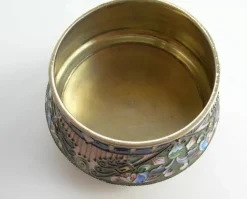 Sale Pamono Salt Shaker in Golden Silver Enamel