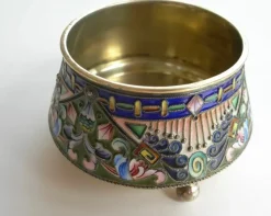Sale Pamono Salt Shaker in Golden Silver Enamel