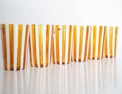 Pamono Salty Caramel Collection Glasses by Maryana Iskra for Ribes the Art of Glass, Set of 6