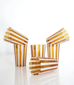 Pamono Salty Caramel Collection Glasses by Maryana Iskra for Ribes the Art of Glass, Set of 6