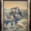 Clearance Pamono Salucci Tullio, Figures, Watercolor on Cardboard, Early 20th Century