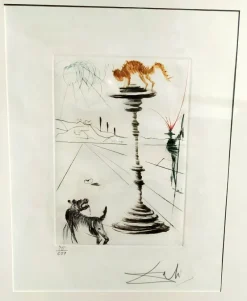 Pamono Salvador Dalì, Composition, 1971, Etching> Surrealist