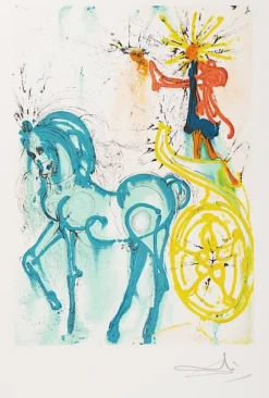 Pamono Salvador Dalí, Le Cheval de Triomphe, 1983, Lithograph