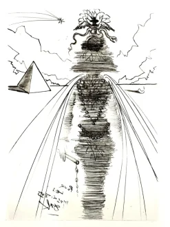New Pamono Salvador Dali - Cleopatra - Original Etching 1969