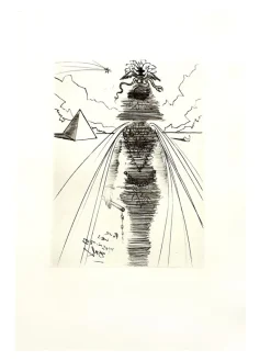 New Pamono Salvador Dali - Cleopatra - Original Etching 1969