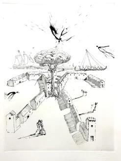 Best Pamono Salvador Dali - The Drawers - Original Etching 1967