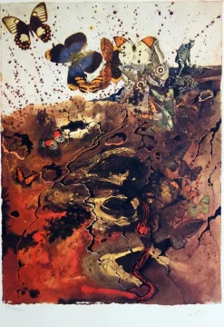 Hot Pamono Salvador Dali, Auvergne, Butterfly Suite, Original Lithograph