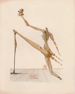 Pamono Salvador Dali, Bertran de Born, 1964, Original Woodcut