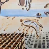 Pamono Salvador Dali, Disintegration of the Persistence of Memory (Melting Clocks), Signed Color Lithograph, 1985> Surrealist