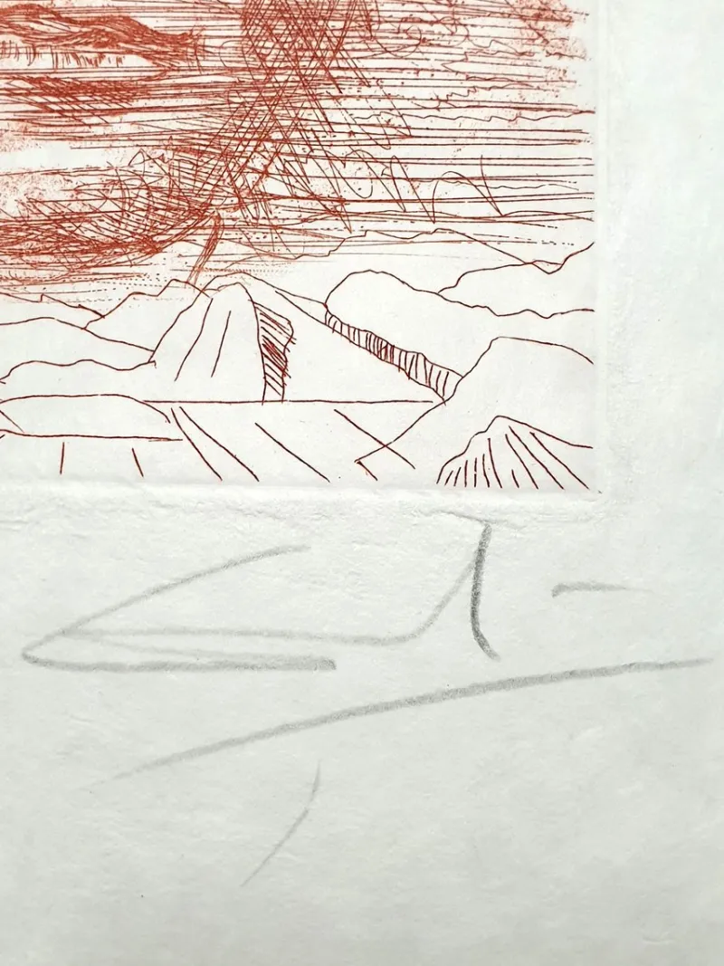 Pamono Salvador Dali, John Kennedy, 1968, Etching> Surrealist