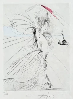 Clearance Pamono Salvador Dali, La Botte violette, 1969, Etching