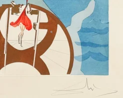 New Pamono Salvador Dali, La machine à coudre, 1975, Etching