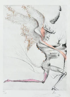 Pamono Salvador Dali, Le Démon ailé, 1969, Etching> Surrealist|Prints & Multiples