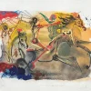 Hot Pamono Salvador Dali, Les Caveliers de l'Apocalypse, 1971, Etching and Aquatint