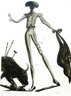 Pamono Salvador Dali, Matador and Bull, 1969, Lithograph> Surrealist