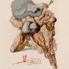 Pamono Salvador Dali, Miserly and Prodigal, 1964, Original Woodcut> Surrealist