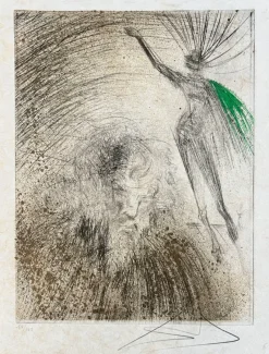 Clearance Pamono Salvador Dali, Old Faust, 1969, Etching