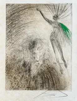 Clearance Pamono Salvador Dali, Old Faust, 1969, Etching