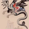 Pamono Salvador Dali, On the Back of Geryon, 1964, Original Woodcut