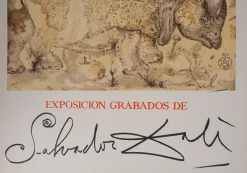 Pamono Salvador Dali, Rhinoceros, Homage to Albrecht Dürer, Lithograph Poster><noscript><img width=
