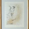 Outlet Pamono Salvador Dali, Tete de Veau (Calf's Head), 1968, Drypoint Etching and Watercolor