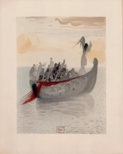 Pamono Salvador Dali, The Angel Helmsman, 1964, Original Woodcut> Surrealist