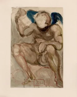 Best Pamono Salvador Dali, The Angel of Mercy, 1964, Original Woodcut