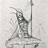 Discount Pamono Salvador Dali, The Antichrist from Les Songes Drôlatiques de Pantagruel, Original Large Lithograph, 1973