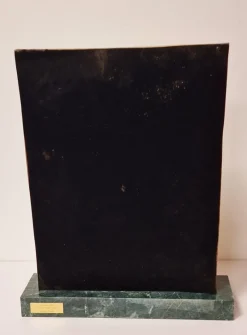 Pamono Salvador Dali, The Birth of Animals, 1978, Galvanised Silver on Marble Base><noscript><img width=