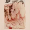Pamono Salvador Dali, The Eagle of Grace, 1964, Original Woodcut> Surrealist