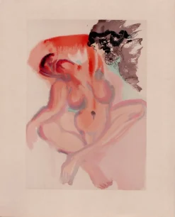 Pamono Salvador Dali, The Negligent, 1964, Original Woodcut> Surrealist