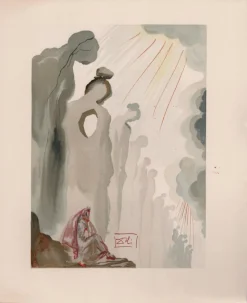 Pamono Salvador Dali, The Second Frame, 1964, Original Woodcut> Surrealist