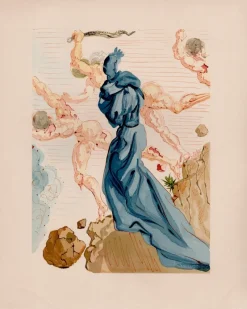 Pamono Salvador Dali, The Seducers, 1964, Original Woodcut> Surrealist