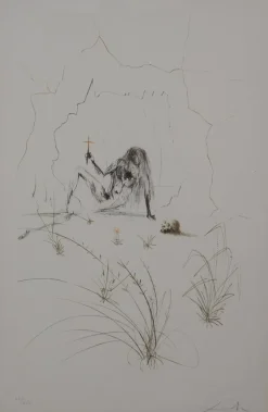 Pamono Salvador Dali, Tristan and Isolde, Vanity, Original Signed Etching