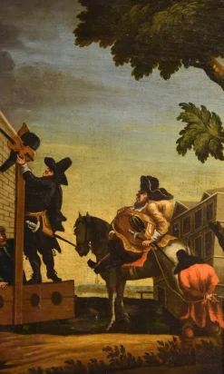 Pamono Samuel Butler Hogarth, Hudibras Triomphante, 1700s, Oil on Canvas> Old Masters