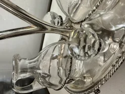 Pamono San Marco Oil Cruet and Salt Shaker in 800 Silver, Set of 2> Salt & Pepper Shakers