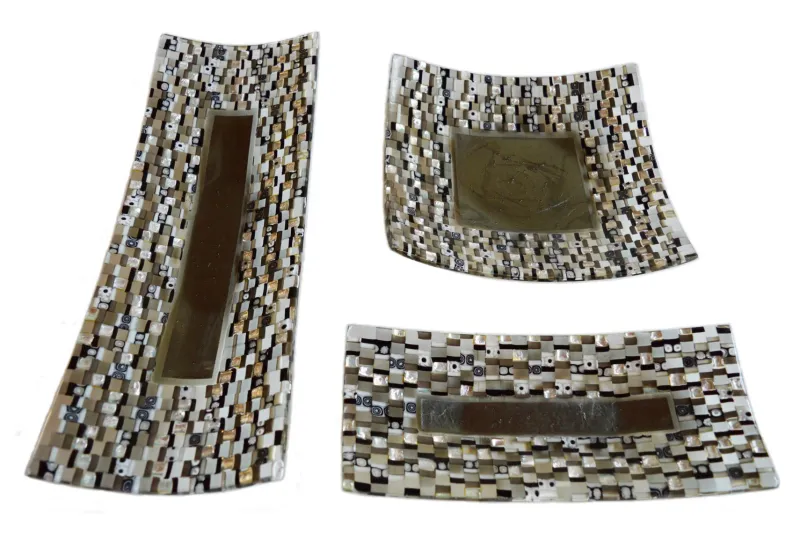Pamono San Rocco R50 Murano Glass Plate by Stefano Birello for VéVé Glass> Decorative Plates