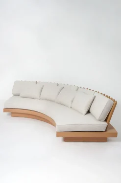 Best Pamono San Romano Round Oak Sofa by Barracuda Interiors