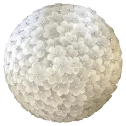 Hot Pamono Sanded-Flowers Murano Glass Flush Mount by Simoeng