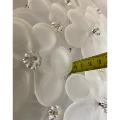 Hot Pamono Sanded-Flowers Murano Glass Flush Mount by Simoeng