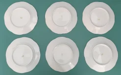 Hot Pamono Sandwich Plate Porcelain Set with Pheasants Motifs by Zsolnay Hungary, 1970s, Set of 7