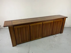 Pamono Sapporo Cabinet in Walnut by Mario Marenco for Mobilgirgi, 1970s><noscript><img width=