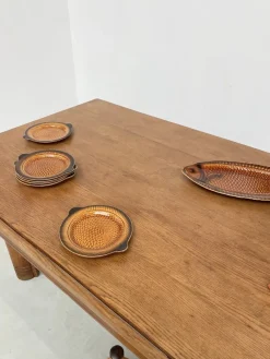 Clearance Pamono Sarreguemines Fish Plates and Dishes, 1970s, Set of 7