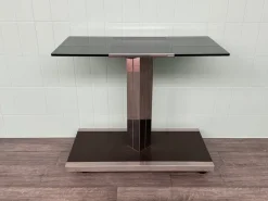 Discount Pamono SAS TV Stand in Steel with Smoked Glass Top from Domustil, 1970s