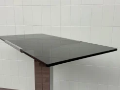 Discount Pamono SAS TV Stand in Steel with Smoked Glass Top from Domustil, 1970s