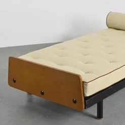 Pamono Scal Bed by Jean Prouvé for Steph Simon, 1960s><noscript><img width=