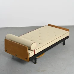 Pamono Scal Bed by Jean Prouvé for Steph Simon, 1960s><noscript><img width=