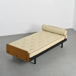 Pamono Scal Bed by Jean Prouvé for Steph Simon, 1960s><noscript><img width=