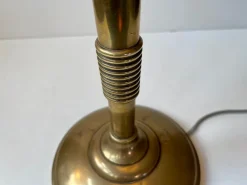 Pamono Scandinavian Art Deco Table Lamp in Bronze, Brass and Glass, 1930s><noscript><img width=