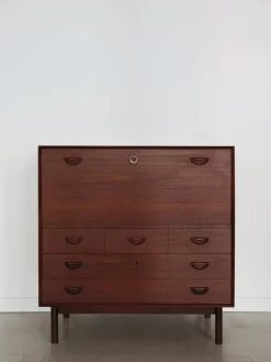 Discount Pamono Scandinavian Bar Cabinet in Teak attributed to Peter Hvidt & Orla Molgaard Nielsen for Søborg Møbelfabrik, 1960s